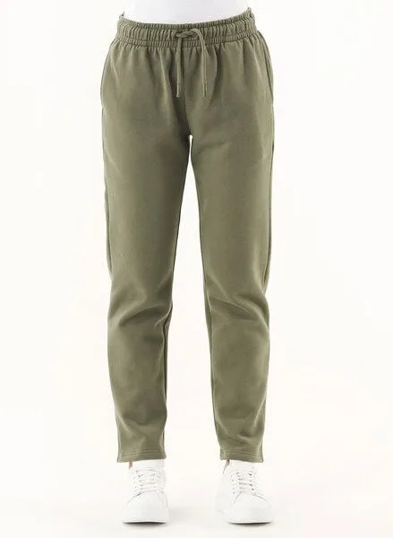 ORGANICATION ORGANICATION ESSENTIALS-PUREEN- Soft Touch Sweathose aus Bio-Baumwolle, Grün(olive), – Produktbild 1 von 3