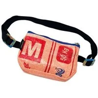 GOOPSI GOOPSI Upcycling Bauchtasche aus Reissack, Cross Body Bag – ultraleichte Hip Bag handgemacht & Fairtrade, Lachs, – Produktbild 1 von 1