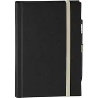 Memo memo Skizzenbuch Leinen A5, (B 130 X H 202 mm) schwarz, 176 Seiten, Zeichenband, blanko – Produktbild 1 von 1