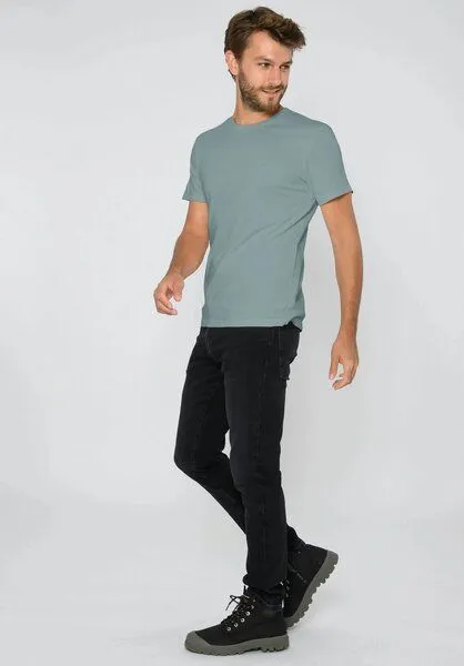 THOKKTHOKK ThokkThokk TT02 T-Shirt Herren (GOTS, vegan, Bio-Baumwolle), Green blue (grün-blau), – Produktbild 3 von 6