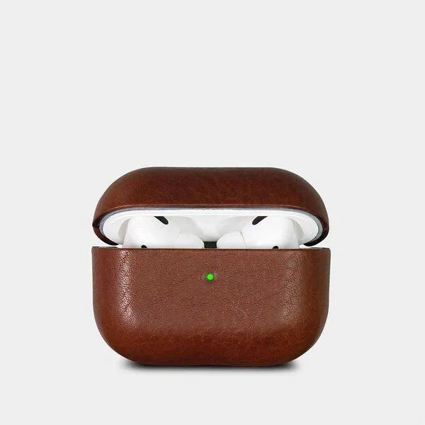 GOOD WILHELM GOOD WILHELM Airpod Case aus Vachetta Leder, Cognac, – Produktbild 1 von 2
