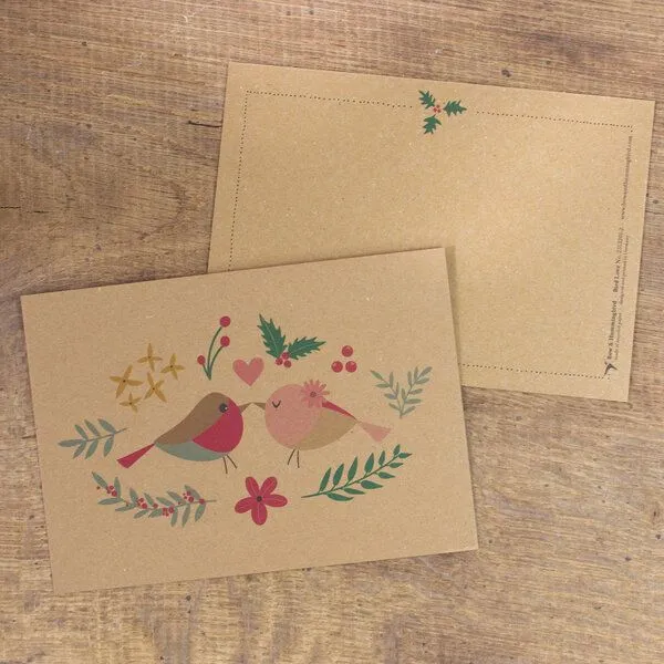 Bow & Hummingbird Bow & Hummingbird Postkarte Bird Love – Produktbild 3 von 6