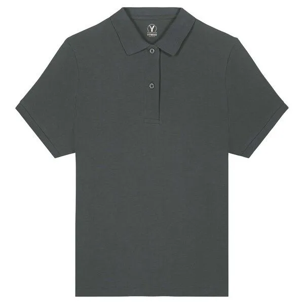 YTWOO YTWOO Klassiches Damen-Poloshirt, Anthrazit, – Produktbild 1 von 2
