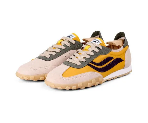 Genesis Footwear Genesis Footwear G-SPRINT Mesh - vegane Sneaker, Beige/yellow/olive, – Produktbild 1 von 4
