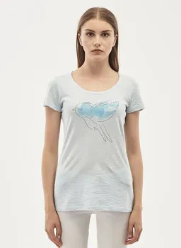 ORGANICATION ORGANICATION T-Shirt aus Bio-Baumwolle mit Vogel-Print – Produktbild 1 von 1