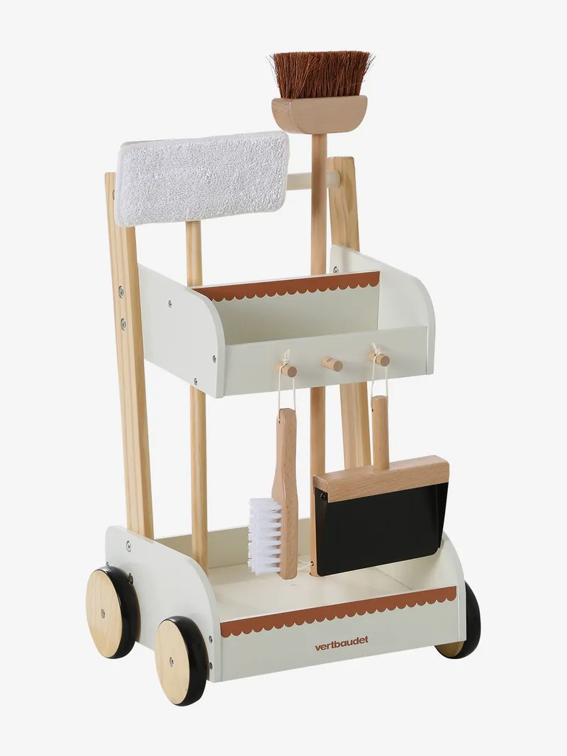 Vertbaudet Vertbaudet Kinder Putzwagen, Wollweiß, – Produktbild 2 von 4