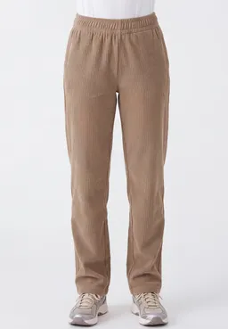 ORGANICATION ORGANICATION Damen vegan Jogginghose Aus Cord Kiesbraun – Produktbild 1 von 1