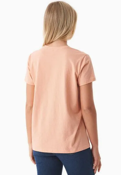 ORGANICATION ORGANICATION Damen Basic T-Shirt aus Bio-Baumwolle, Peach, – Produktbild 3 von 4