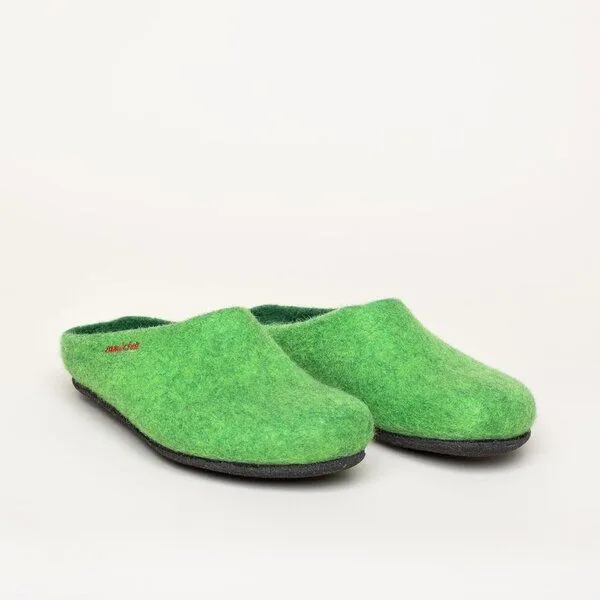 Magicfelt Magicfelt Filz-Hausschuh 709 aus 100% Merino-Wolle für Damen & Herren, Hell-grün, – Produktbild 1 von 4