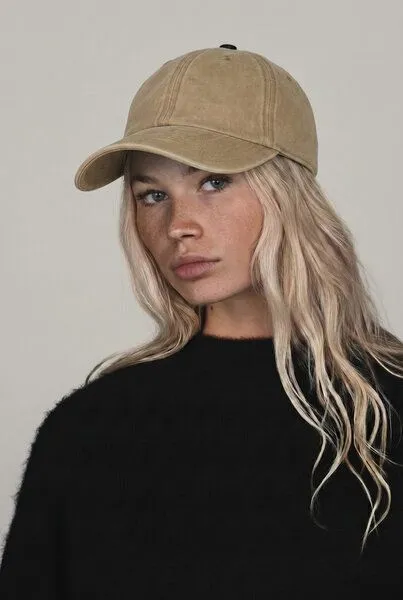 Lou-i Lou-i Cap Vintage Style Baumwolle, Khaki, – Produktbild 3 von 4