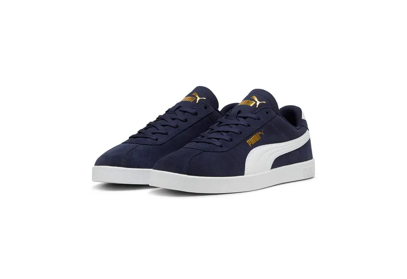 Puma Puma CLUB II Sneaker aus Leder, mit Schnürverschluss, mit profiliertem Laufsohlenprofil, Blau, – Produktbild 1 von 5