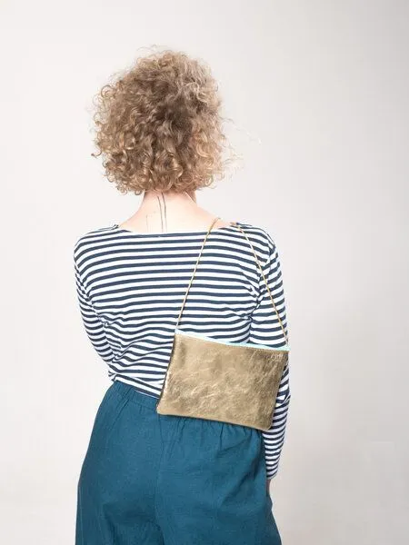 monday market monday market Ledertasche Claire, Gold, – Produktbild 2 von 4