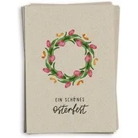 matabooks matabooks® A6 Grußkarte/Klappkarte aus nachhaltigem Graspapier, Ostern, – Produktbild 1 von 1