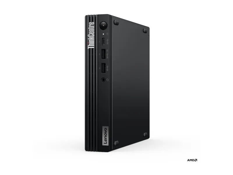 Lenovo Lenovo ThinkCentre M75q Gen 5 12RQ - Mini - Ryzen 5 Pro 8500GE / 3.4 GHz - RAM 16 GB - SSD 512 GB - TCG Opal Encryption 2, NVMe - Radeon 740M - 1GbE, Wi-Fi 6E, Bluetooth 5.3 - WLAN: 802.11a/b/g/n/ac/ax (Wi-Fi 6E) – Produktbild 1 von 3