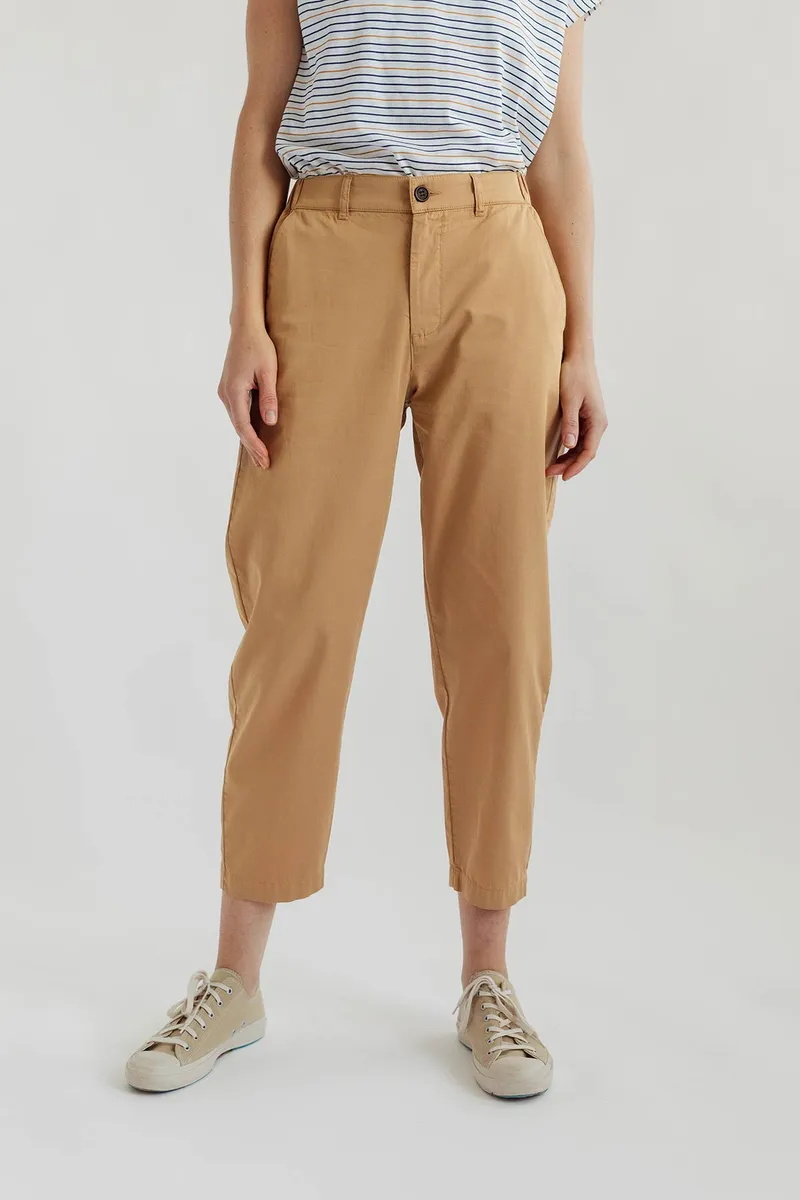 TWOTHIRDS TWOTHIRDS Damen vegan Hose Olkhon Desert Khaki, Hellbraun, – Produktbild 1 von 2