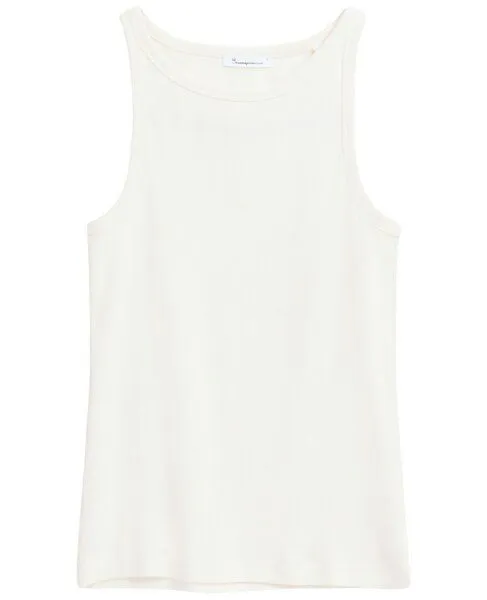 KnowledgeCotton Apparel KnowledgeCotton Apparel Top Racer Rib, Star white, – Produktbild 1 von 4