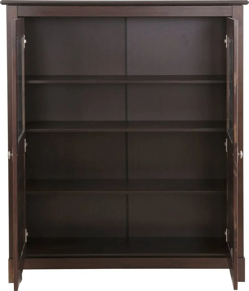 OTTO home Highboard Rauna, Vitrine, Breite 111,6 cm, aus massiver Kiefer, Braun, – Produktbild 4 von 4
