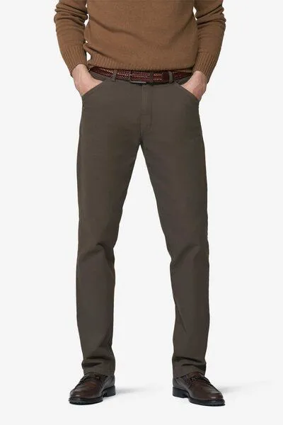 Meyer Meyer Chino in Mikro Struktur, Beige (stein), – Produktbild 1 von 4
