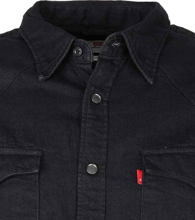 Levis Levi's Barstow Hemd Schwarz - Größe S, Schwarz, – Produktbild 5 von 5