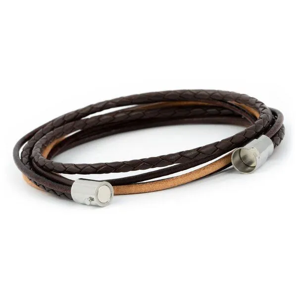 Simaru Simaru Echtleder- /Wickelarmband für Damen & Herren mit Magnetverschluss, Braun chiclayo, – Produktbild 3 von 3