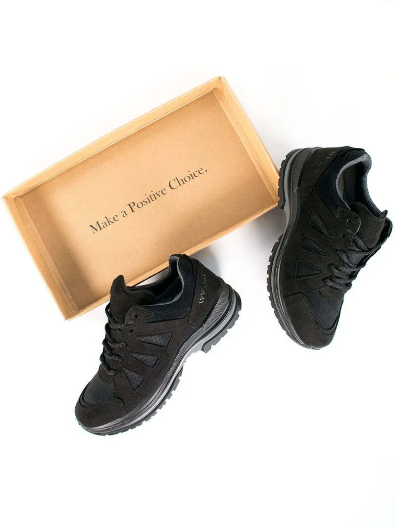 Will's Vegan Store Will's Vegan Store Herren vegan Wandersneaker Wvsport Schwarz, Schwarz, – Produktbild 2 von 2