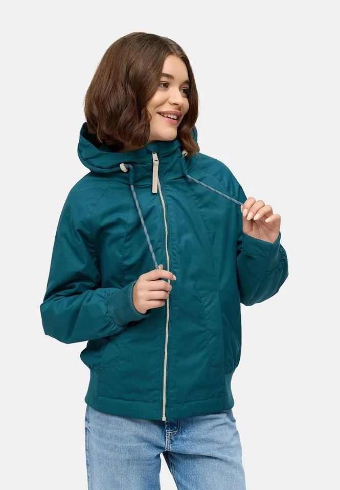 ragwear ragwear Outdoorjacke Lumie YOUMODO Gefütterte Übergangsjacke mit Kapuze, Grün, – Produktbild 4 von 5
