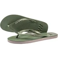 Waves WAVES Flip Flops - Zehentrenner 100 % Naturkautschuk, Olive/rosa, – Produktbild 1 von 1