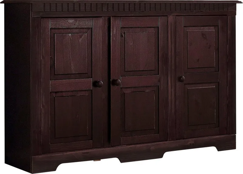 OTTO home Sideboard Lisa, Kommode aus massivem Kiefernholz, Breite 158,5 cm, Braun, – Produktbild 1 von 8