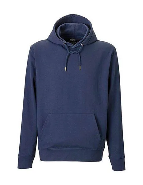 Utopic Utopic Unisex Hoodie Kapuzenpullover Hoody aus recycelter Baumwolle und Polyester, Blau, – Produktbild 1 von 3