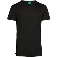 nice to meet me nice to meet me Earth T-Shirt aus TENCEL Lyocell mit Hanf, Black melange, – Produktbild 1 von 1