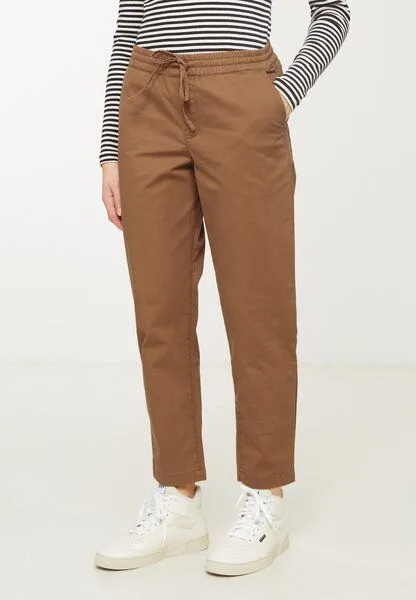 recolution Damen Jogg Chino aus Bio-Baumwoll Mix - KALE - recolution, Larch brown (braun), – Produktbild 1 von 4
