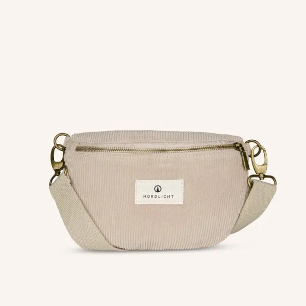 NORDLICHT NORDLICHT Bauchtasche TOMMA Cord aus Bio-Baumwolle, Natur, – Produktbild 1 von 4