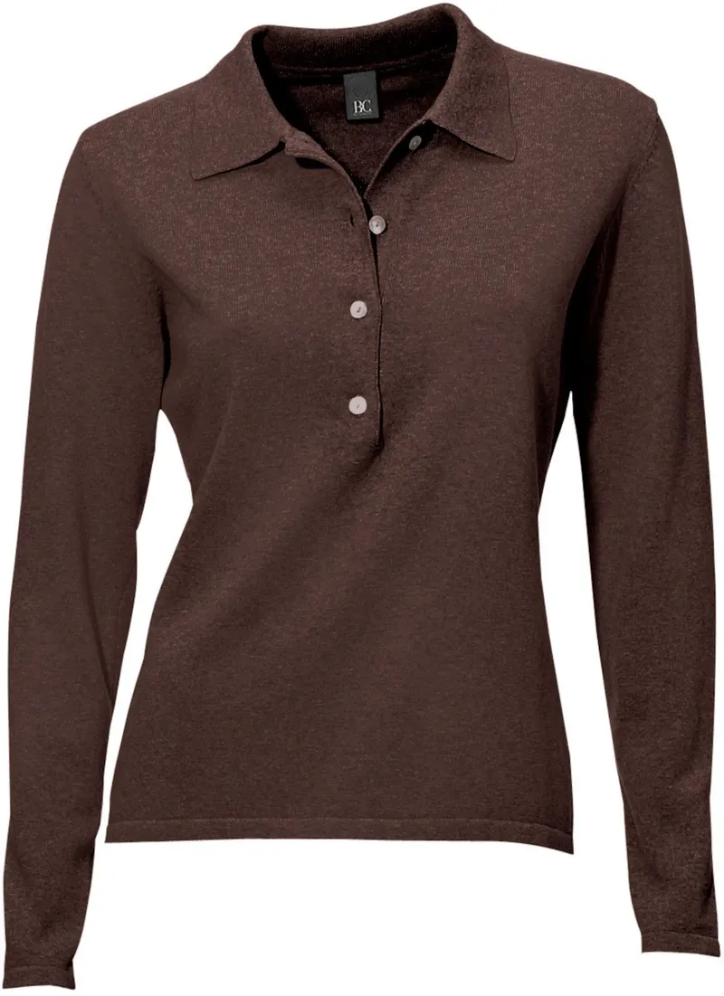 heine Polopullover schokobraun, Schokobraun, – Produktbild 2 von 2