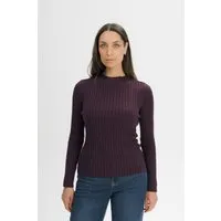 MELA MELA Damen vegan Strickpullover Namari Elderberry Melange – Produktbild 1 von 1