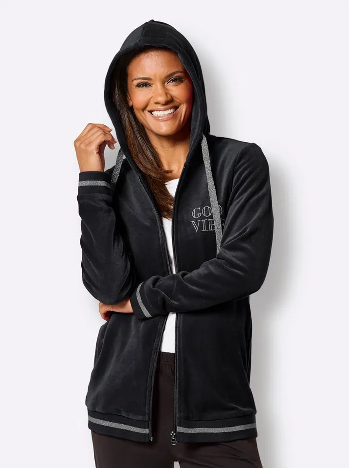 Witt Witt Trainingsjacke Jacke Langarm, Schwarz, – Produktbild 5 von 5