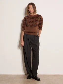 Apricot Apricot Strickpullover Weicher Pullover mit Norwegermuster – Produktbild 1 von 1