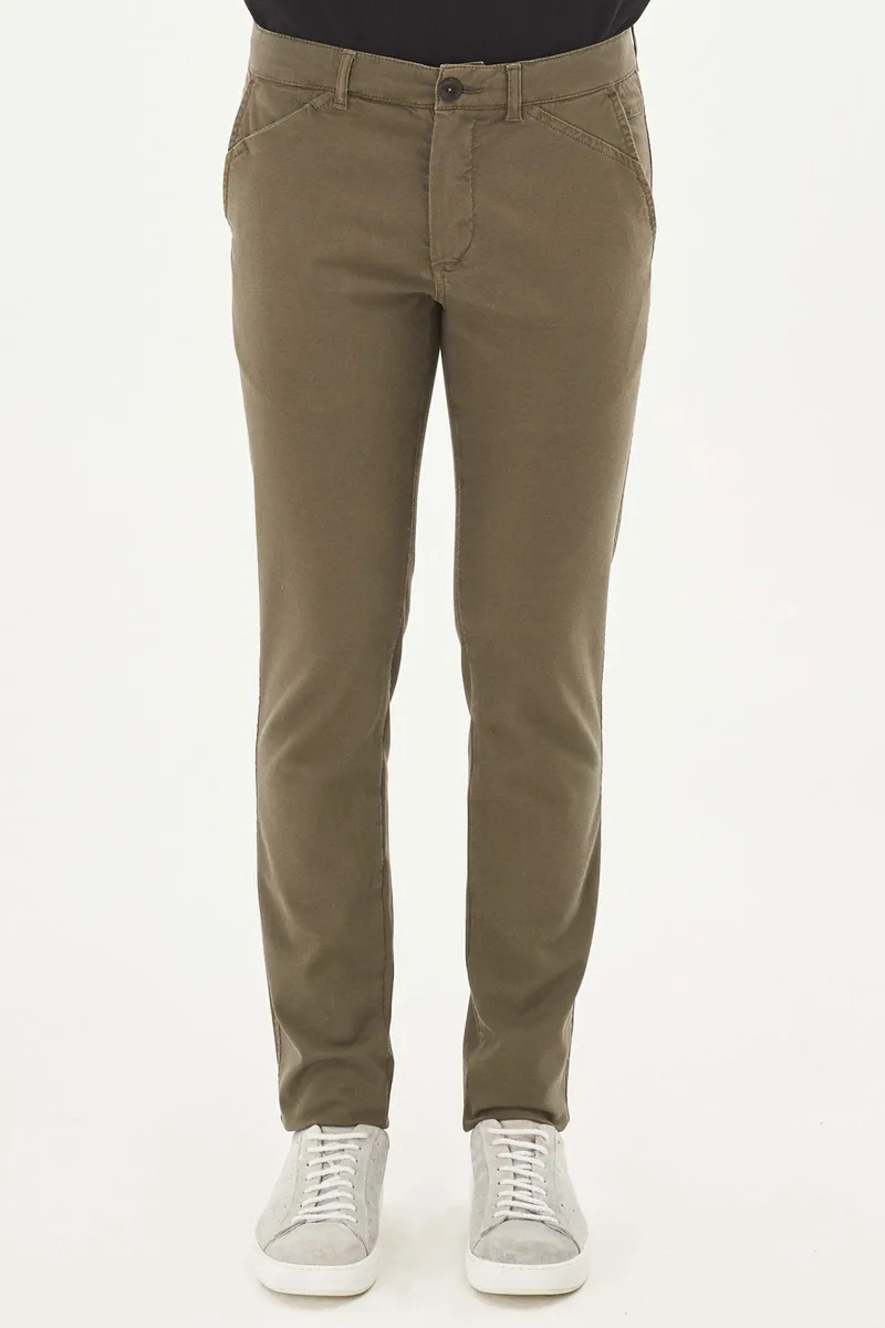 ORGANICATION ORGANICATION Herren vegan Hose Stretch Khaki, Braun, – Produktbild 2 von 2