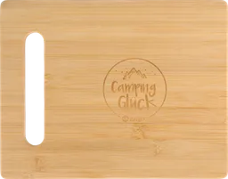 Berger Berger Bambus Schneidebrett 28 x 22 cm "Camping Glück" – Produktbild 1 von 1