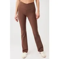 mandala MANDALA Damen vegan Sporthose Flared Wilderness Braun – Produktbild 1 von 1