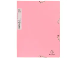 Exacompta Exacompta Sammelmappe "AutentiK" mit Gummizug, 3 Klappen, rosa – Produktbild 1 von 1