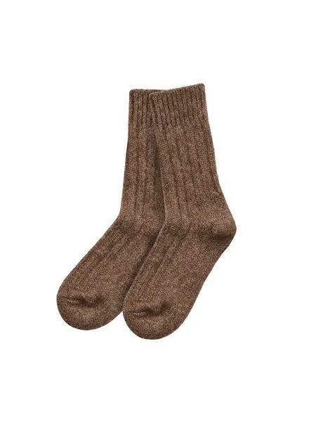 FUXBAU FUXBAU Alpaka Schafwollsocken, Braun, – Produktbild 3 von 4