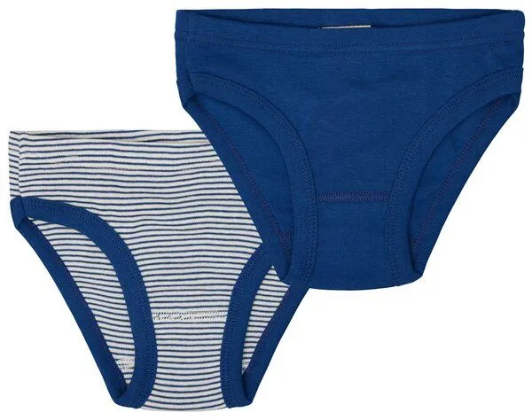 loud + proud loud + proud Babys & Kinder Doppelpack Slips aus Feinripp, GOTS-zertifiziert, Ultramarine(blau), – Produktbild 2 von 4