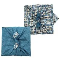 FabRap Gift Wrap FabRap Gift Wrap Wiederverwendbare Geschenkverpackung Furoshiki - FabRap (doppelseitig), Art deco & ocean, – Produktbild 1 von 1