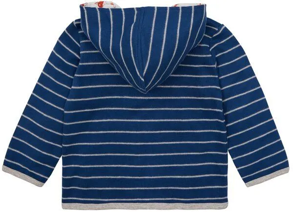 loud + proud loud + proud Babys & Kinder Jacke Ringel, GOTS-zertifiziert, Ultramarine(blau), – Produktbild 2 von 2
