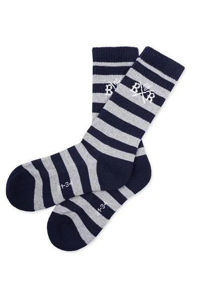 Band of Rascals Band of Rascals Striped Sport Socks, Navy-grey, – Produktbild 1 von 3
