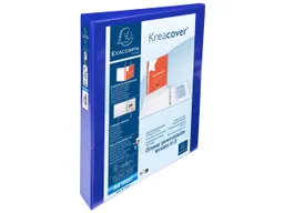 Exacompta 10 Exacompta Ringbücher "Kreacover", DIN A4 Maxi, 2 Ringe 25 mm, RB 47 mm, blau – Produktbild 1 von 1