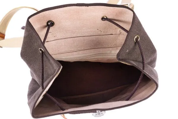 Risorse Future Risorse Future Hanf-Rucksack Dunkelbraun – Produktbild 3 von 3
