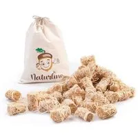 naturling naturling Holzwolle Anzünder gewachst 2,5kg - ca. 200 Anzünder - mit Vorratsbeutel – Produktbild 1 von 1