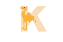 El Puente El Puente Holzbuchstabe K "Kamel" | Fair Trade & Handmade aus Sri Lanka – Produktbild 1 von 1
