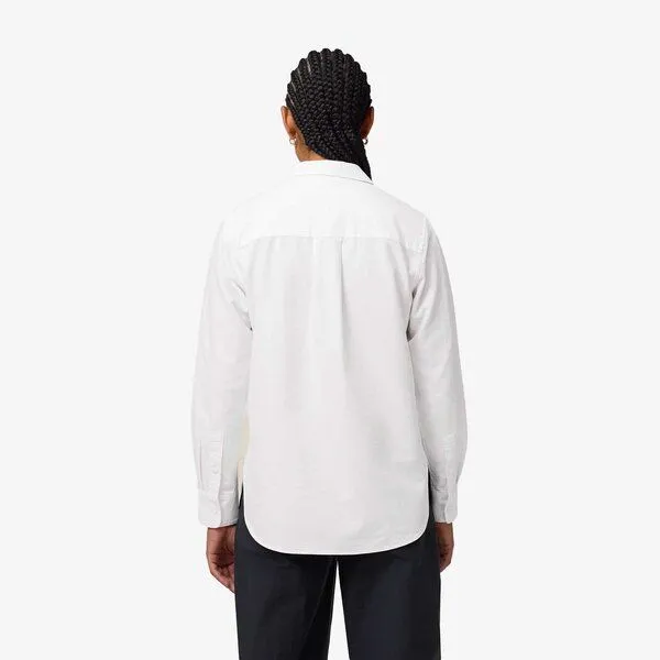 YTWOO YTWOO Damen-Oxford-Hemd aus Bio-Baumwolle, Weiß, – Produktbild 3 von 3